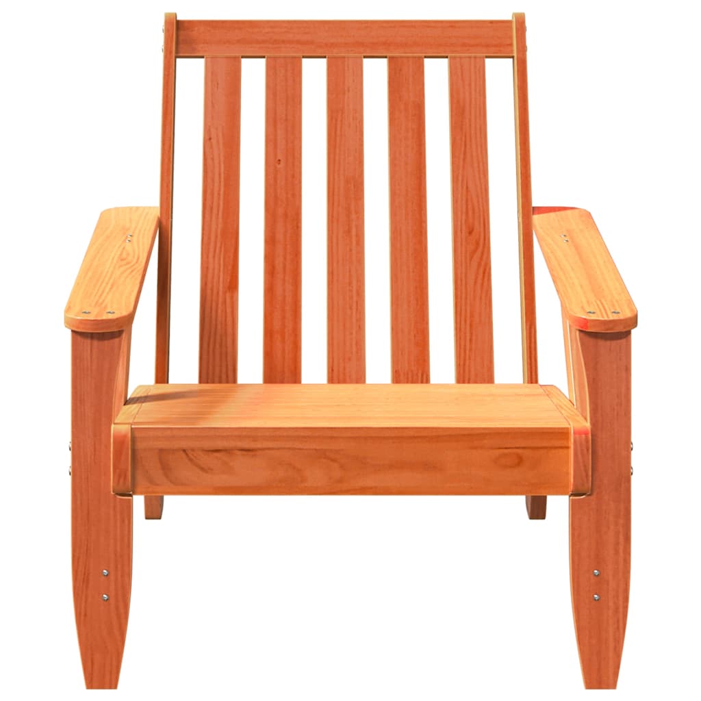 Καρέκλες Adirondack κήπου 2 τεμάχια κερί καφέ 75x77x77 cm