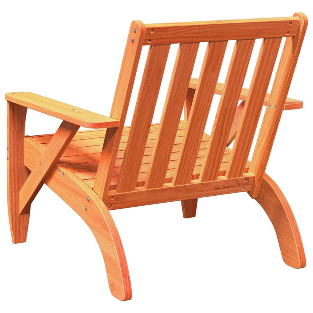 Καρέκλες Adirondack κήπου 2 τεμάχια κερί καφέ 75x77x77 cm