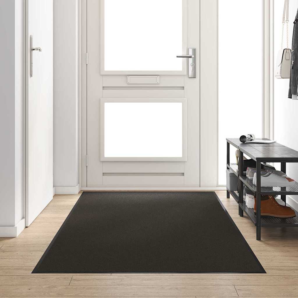 Χαλάκι Εξώπορτας Μαύρο 120 x 250 cm 100% Πολυαμίδιο - Pakobazaar