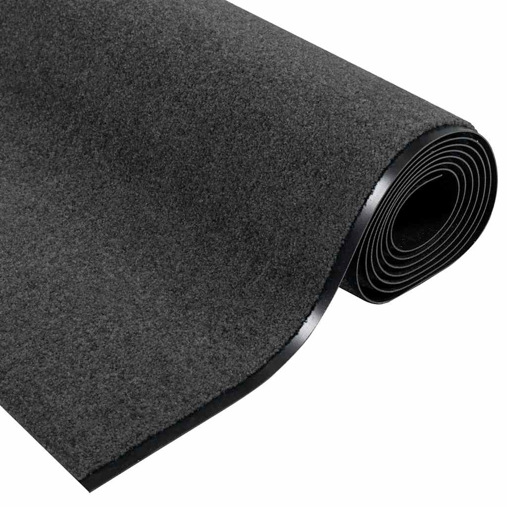 Χαλάκι Εξώπορτας Άλλο Ανθρακί και Μαύρο 120 x 350 εκ - Pakobazaar