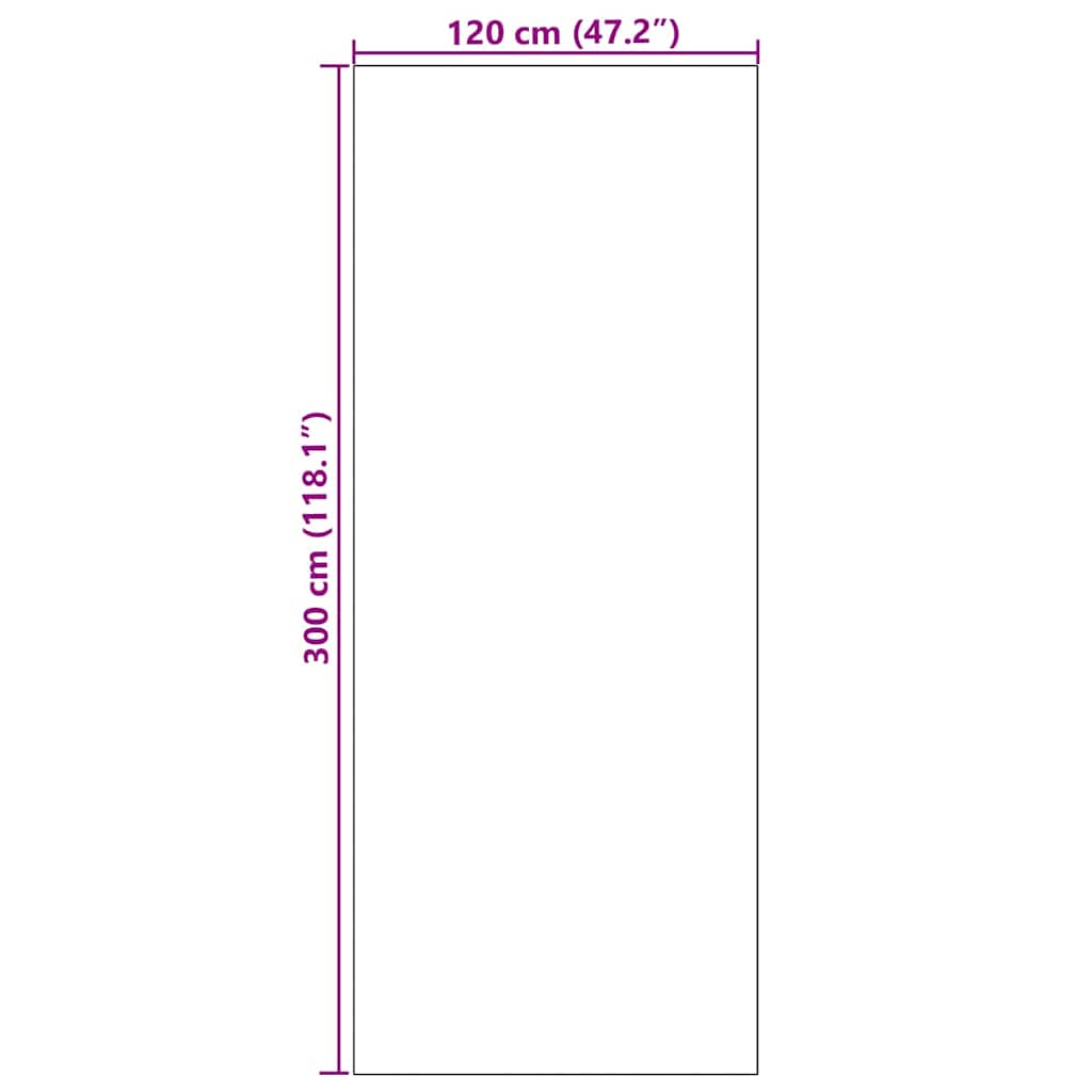 Χαλάκι Εξώπορτας Άλλο Κόκκινο και Μαύρο 120 x 300 cm