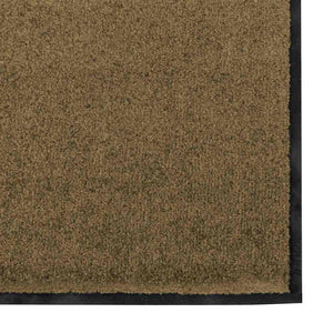 Χαλάκι Εξώπορτας Καφέ και Μαύρο 120 x 250 cm 100% Πολυαμίδιο