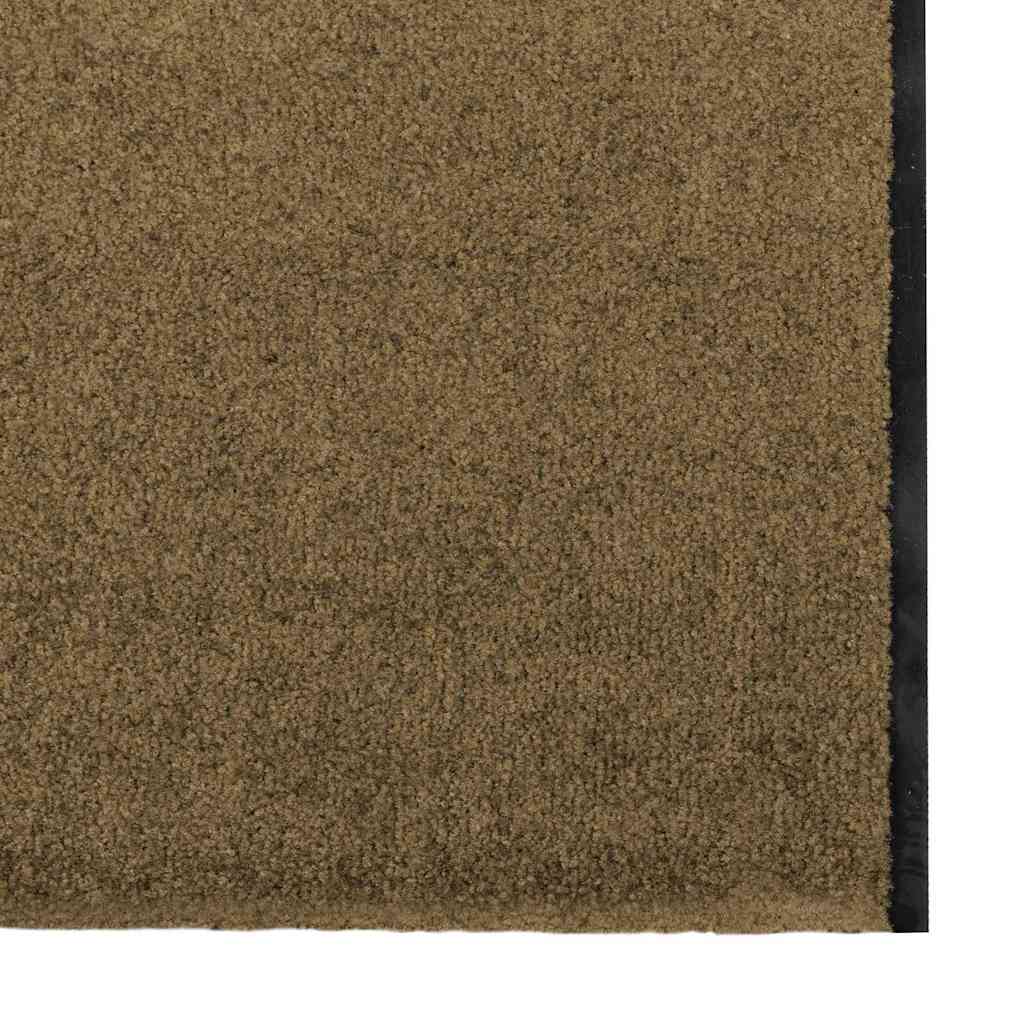Χαλάκι Εξώπορτας Καφέ και Μαύρο 120 x 400 cm 100% Πολυαμίδιο