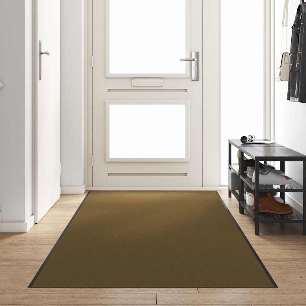 Χαλάκι Εξώπορτας Καφέ και Μαύρο 120 x 400 cm 100% Πολυαμίδιο