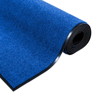 Χαλάκι Εξώπορτας Μπλε και Μαύρο 120 x 250 cm 100% Πολυαμίδιο