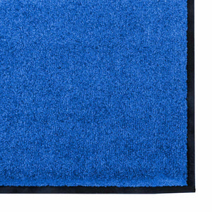 Χαλάκι Εξώπορτας Μπλε και Μαύρο 120 x 250 cm 100% Πολυαμίδιο