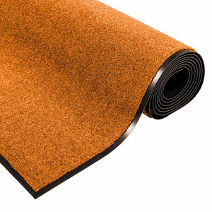 Χαλάκι Εξώπορτας Πορτοκαλί και Μαύρο 120 x 300 cm