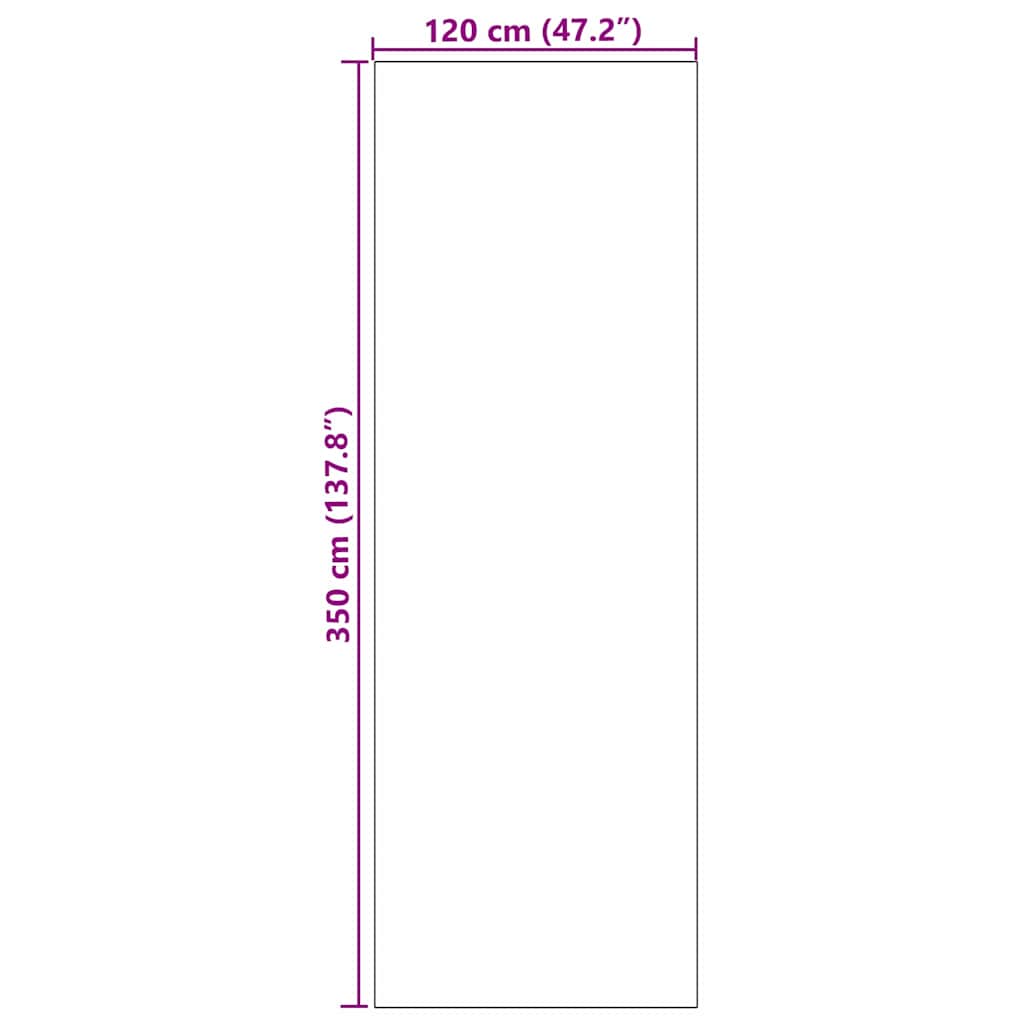Χαλάκι Εξώπορτας Άλλο Κυανί και Μαύρο 120 x 350 εκ