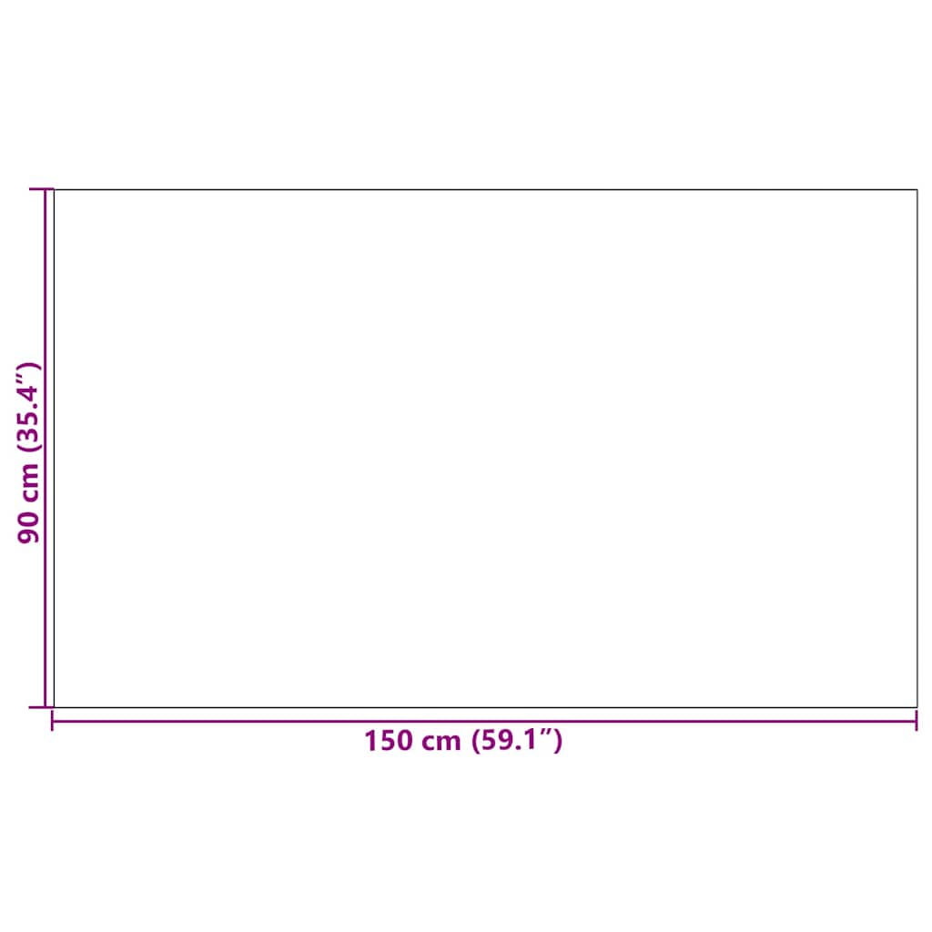 Χαλάκι Εξώπορτας Μαύρο 90 x 150 cm 100% Πολυαμίδιο - Pakobazaar