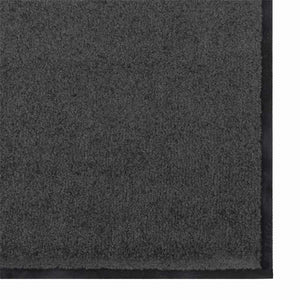 Χαλάκι Εξώπορτας Ανθρακί και Μαύρο 60 x 180 cm 100% Πολυαμίδιο - Pakobazaar