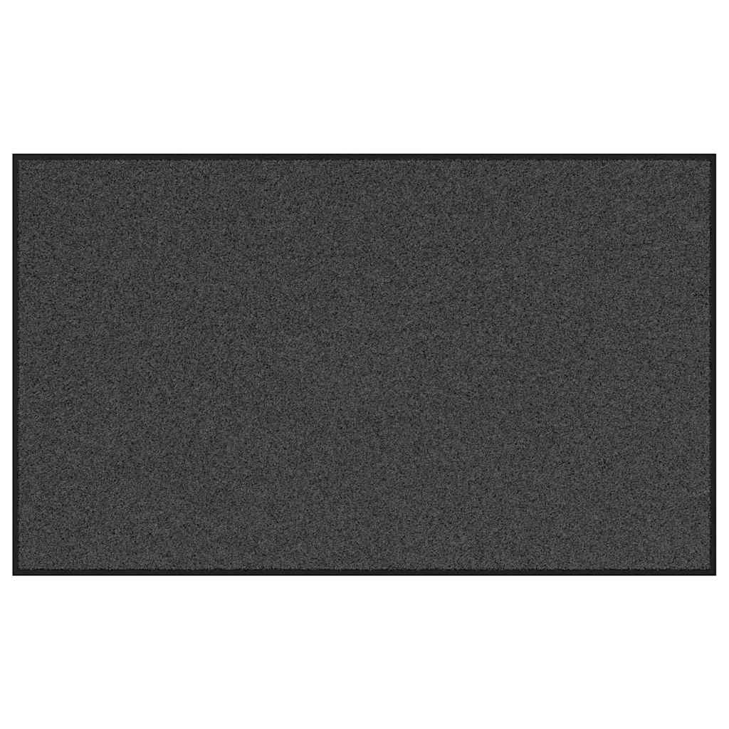 Χαλάκι Εξώπορτας Ανθρακί και Μαύρο 90 x 150 cm 100% Πολυαμίδιο - Pakobazaar