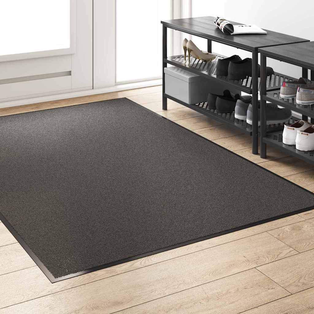 Χαλάκι Εξώπορτας Ανθρακί και Μαύρο 120 x 180 cm 100% Πολυαμίδιο