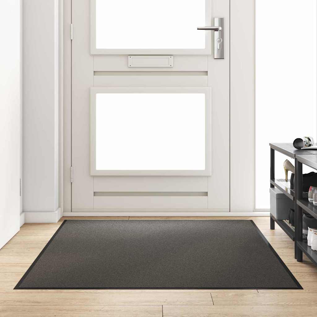 Χαλάκι Εξώπορτας Ανθρακί και Μαύρο 120 x 180 cm 100% Πολυαμίδιο