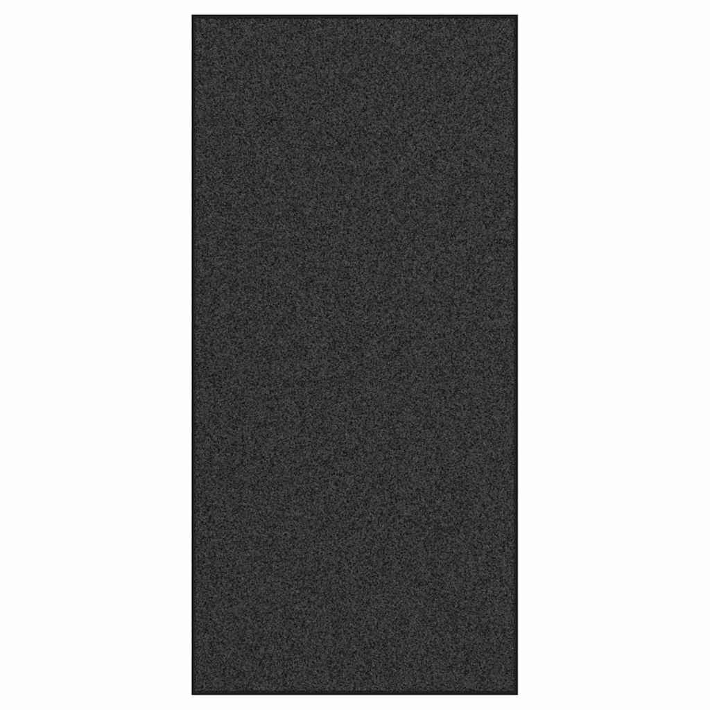 Χαλάκι Εξώπορτας Ανθρακί και Μαύρο 120 x 250 cm 100% Πολυαμίδιο - Pakobazaar