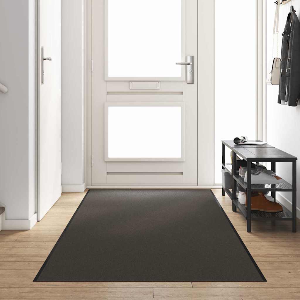 Χαλάκι Εξώπορτας Ανθρακί και Μαύρο 120 x 400 cm 100% Πολυαμίδιο