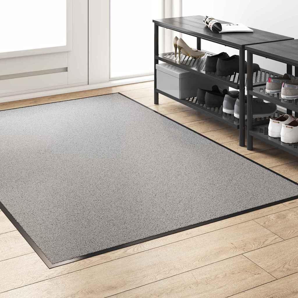 Χαλάκι Εξώπορτας Γκρι και Μαύρο 120 x 180 cm 100% Πολυαμίδιο