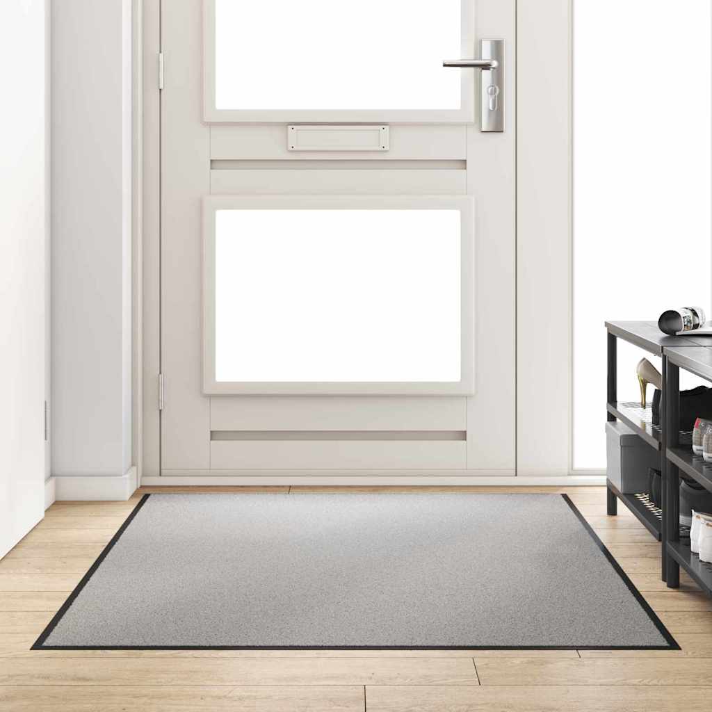 Χαλάκι Εξώπορτας Γκρι και Μαύρο 120 x 180 cm 100% Πολυαμίδιο