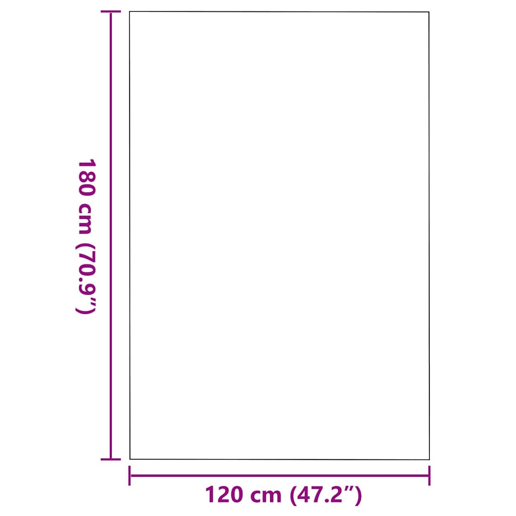 Χαλάκι Εξώπορτας Γκρι και Μαύρο 120 x 180 cm 100% Πολυαμίδιο