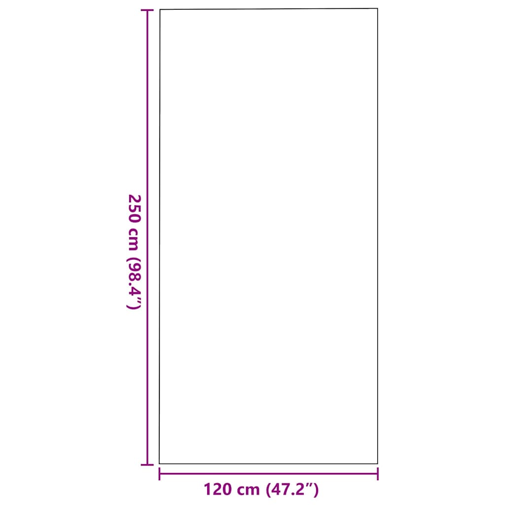 Χαλάκι Εξώπορτας Άλλο Γκρι και Μαύρο 120 x 250 cm - Pakobazaar