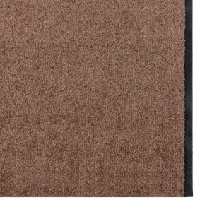 Χαλάκι Εξώπορτας Καφέ και Μαύρο 120 x 400 cm 100% Πολυαμίδιο - Pakobazaar