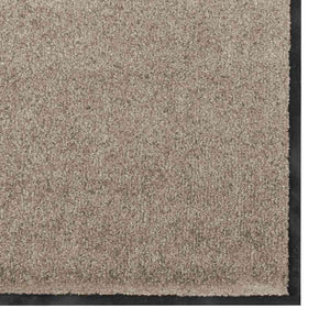Χαλάκι Εξώπορτας Μπεζ και Μαύρο 120 x 180 cm 100% Πολυαμίδιο - Pakobazaar