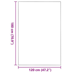 Χαλάκι Εξώπορτας Μπεζ και Μαύρο 120 x 180 cm 100% Πολυαμίδιο - Pakobazaar