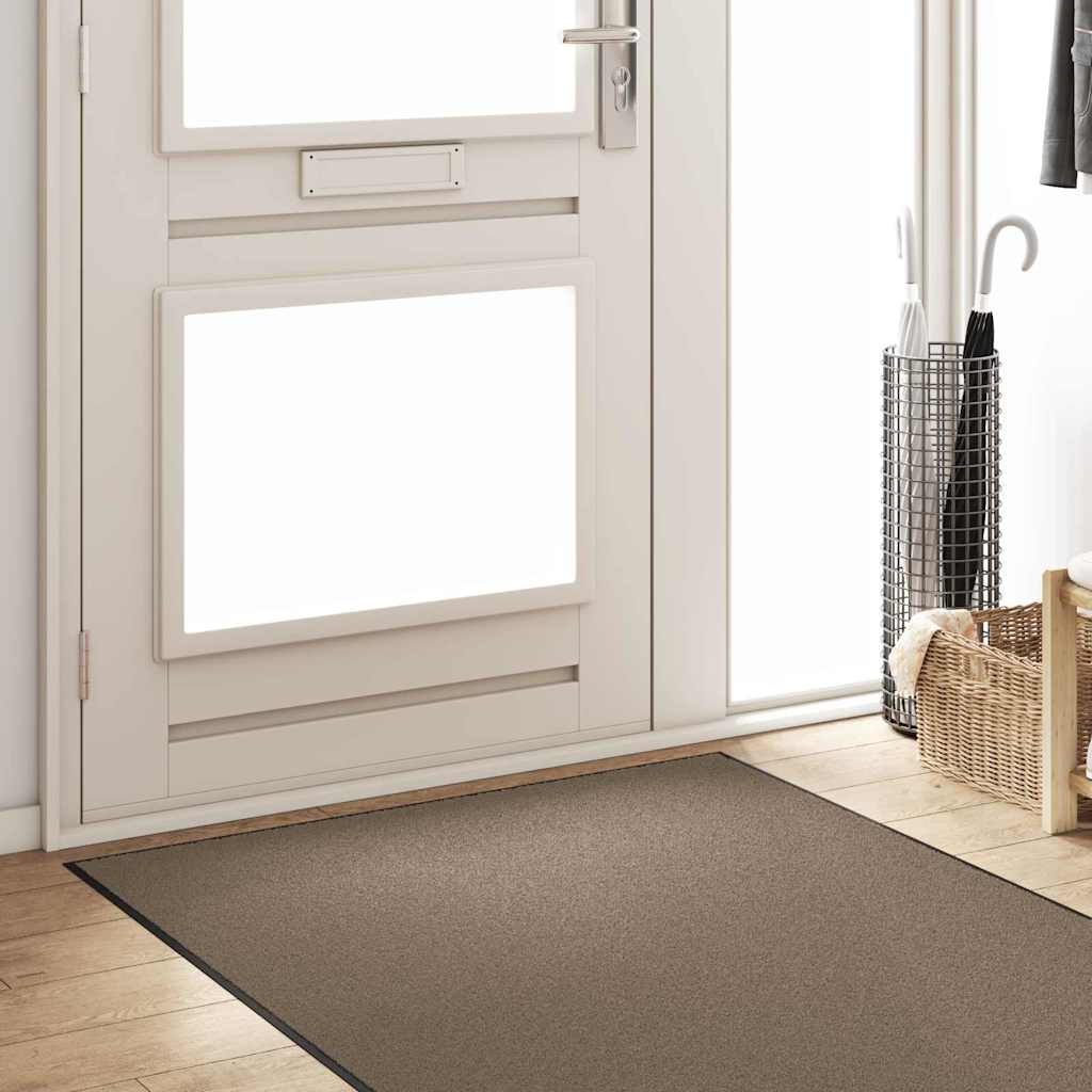 Χαλάκι Εξώπορτας Μπεζ και Μαύρο 120 x 250 cm 100% Πολυαμίδιο