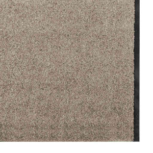 Χαλάκι Εξώπορτας Μπεζ και Μαύρο 120 x 400 cm 100% Πολυαμίδιο - Pakobazaar