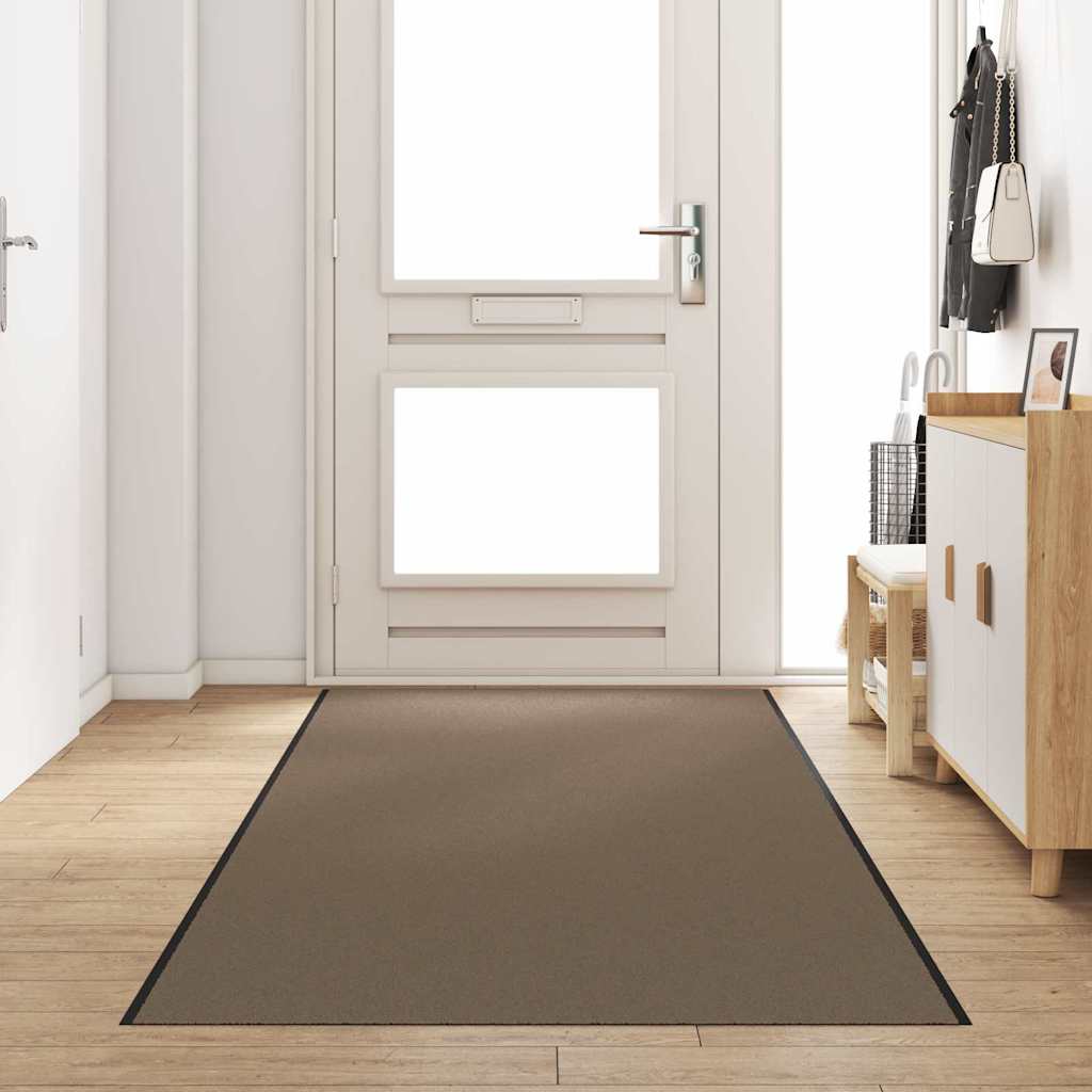Χαλάκι Εξώπορτας Μπεζ και Μαύρο 120 x 400 cm 100% Πολυαμίδιο