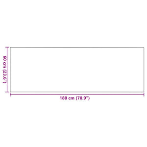 Χαλάκι Εξώπορτας Κόκκινο και Μαύρο 60 x 180 cm 100% Πολυαμίδιο - Pakobazaar