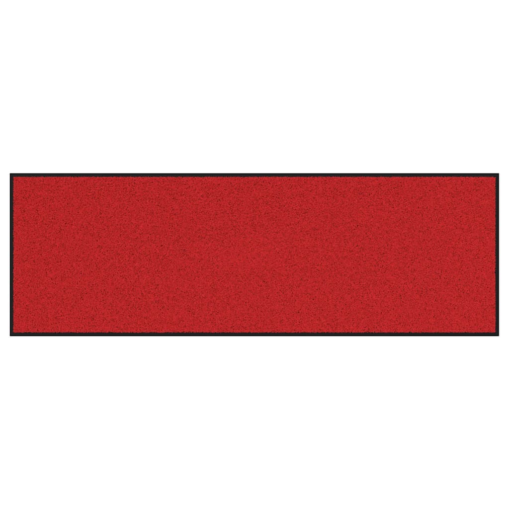 Χαλάκι Εξώπορτας Κόκκινο και Μαύρο 60 x 180 cm 100% Πολυαμίδιο