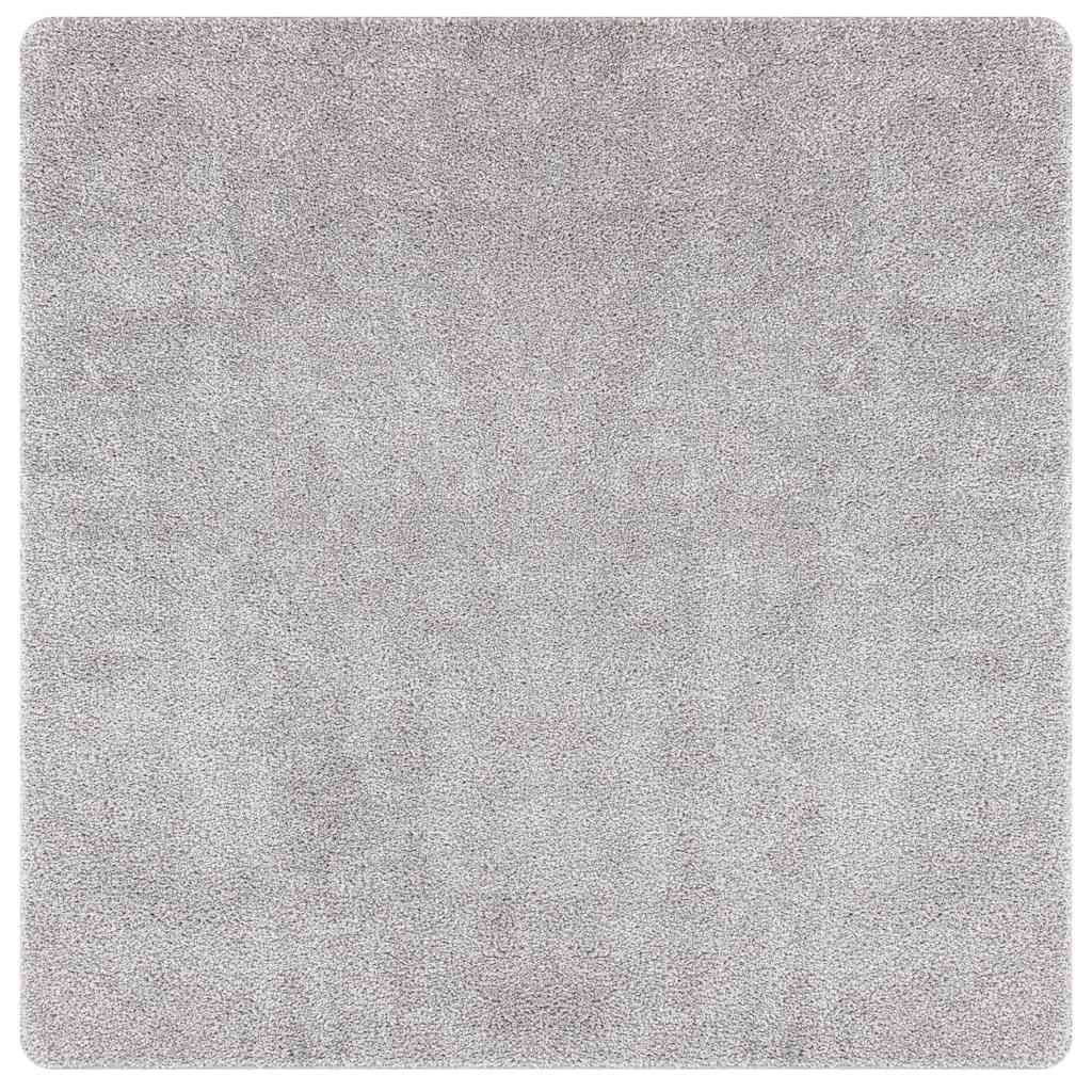 Αντιολισθητικό Σαγκί Χαλάκι Γκρι 120 x 120 cm PP