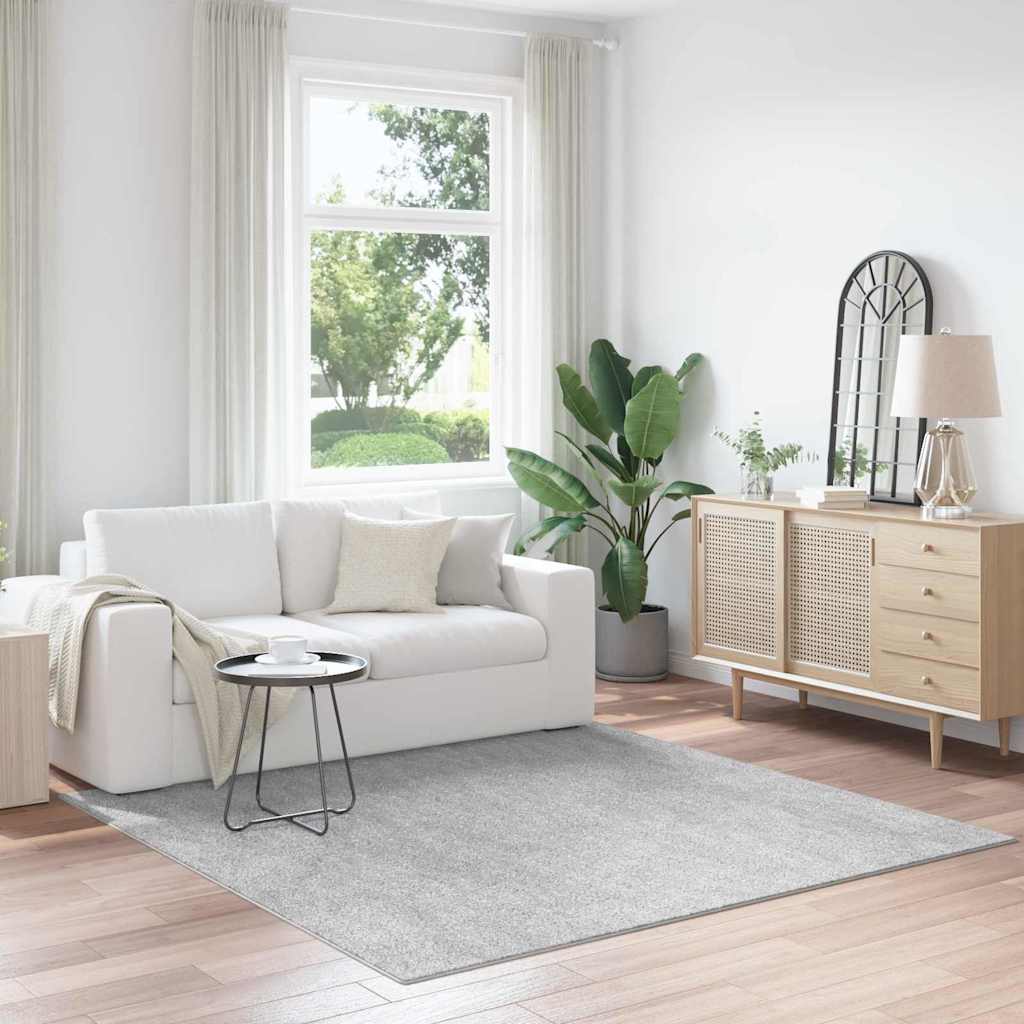 Αντιολισθητικό Σαγκί Χαλάκι Γκρι 200 x 200 cm PP