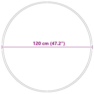 Αντιολισθητικό Σαγκί Χαλάκι Γκρι 120 x 120 cm PP