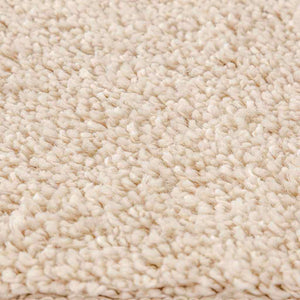 Αντιολισθητικό Σαγκί Χαλάκι Κρεμ 120 x 120 cm PP - Pakobazaar