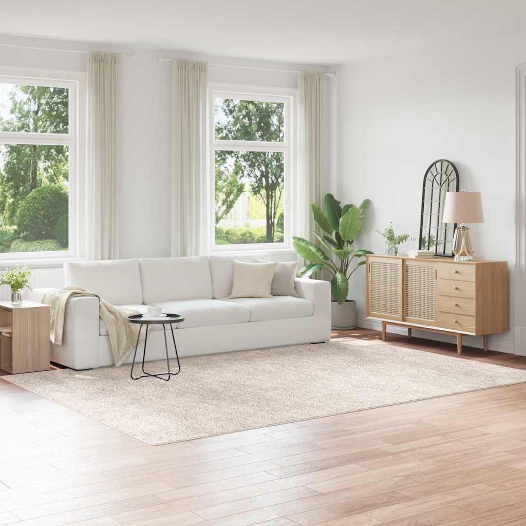 Αντιολισθητικό Σαγκί Χαλάκι Κρεμ 240 x 340 εκ. PP - Pakobazaar