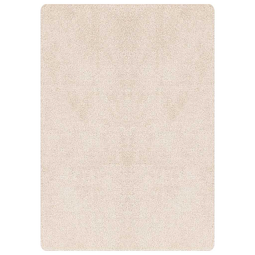 Αντιολισθητικό Σαγκί Χαλάκι Κρεμ 240 x 340 εκ. PP - Pakobazaar
