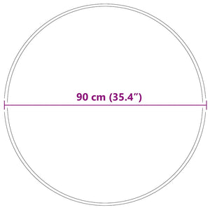Αντιολισθητικό Σαγκί Χαλάκι Κρεμ 90 x 90 cm PP - Pakobazaar