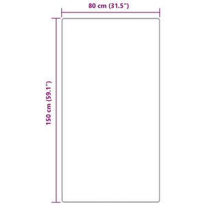 Αντιολισθητικό Σαγκί Χαλάκι Καφέ 80 x 150 cm PP - Pakobazaar