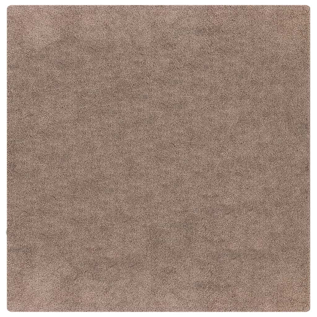 Αντιολισθητικό Σαγκί Χαλάκι Καφέ 120 x 120 cm PP