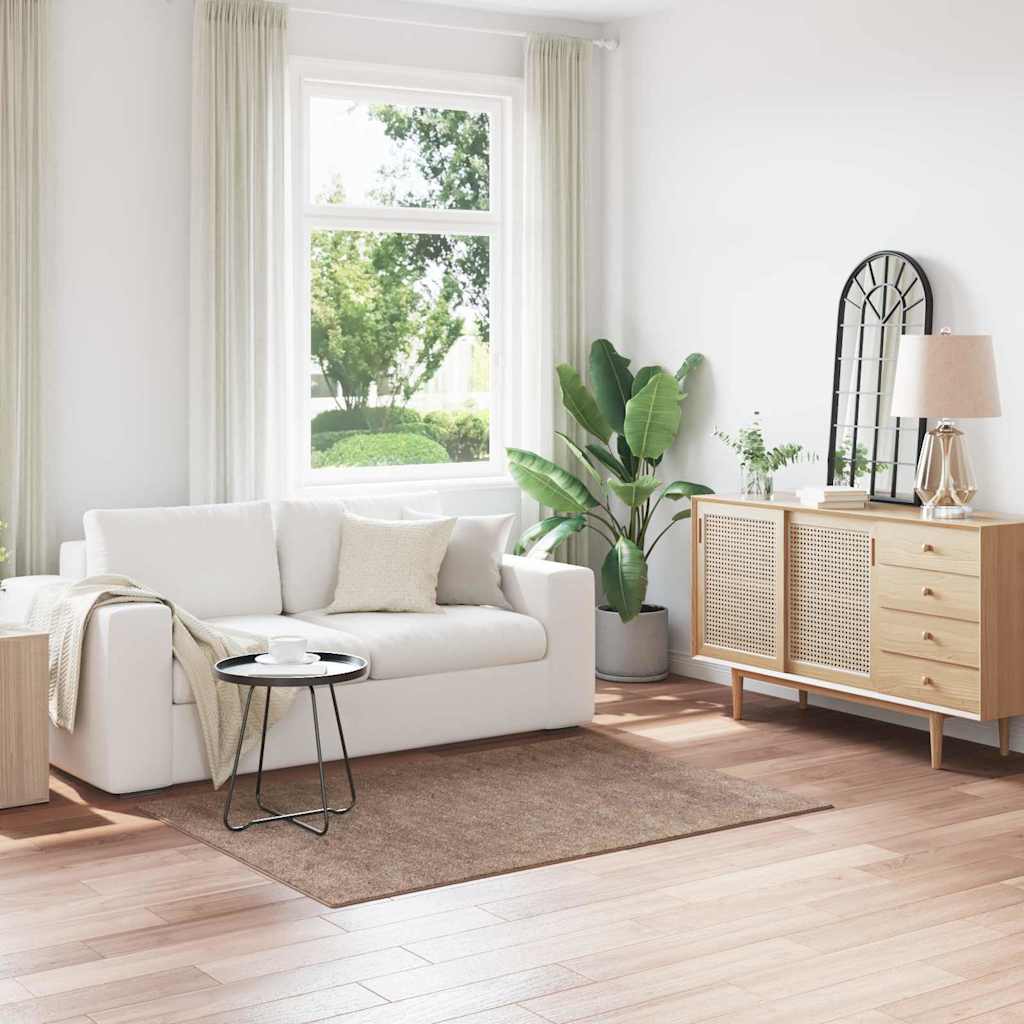 Αντιολισθητικό Σαγκί Χαλάκι Καφέ 120 x 170 cm PP