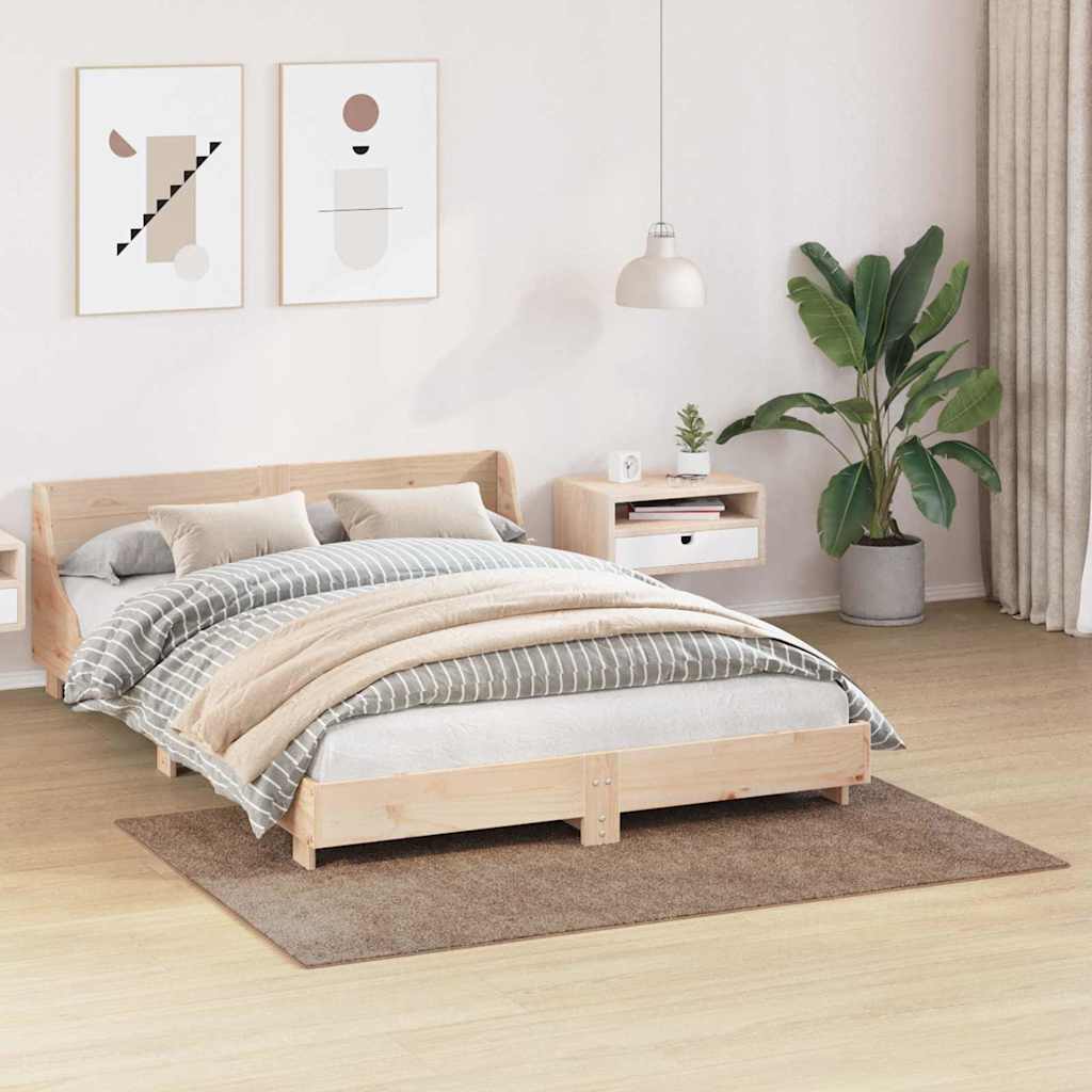 Αντιολισθητικό Σαγκί Χαλάκι Καφέ 120 x 170 cm PP