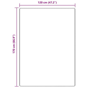 Αντιολισθητικό Σαγκί Χαλάκι Καφέ 120 x 170 cm PP - Pakobazaar