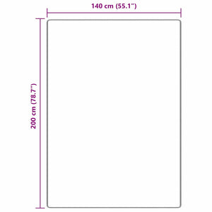 Αντιολισθητικό Σαγκί Χαλάκι Καφέ 140 x 200 cm PP - Pakobazaar