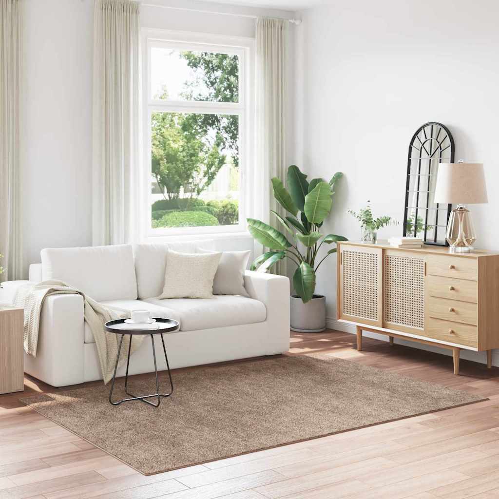 Αντιολισθητικό Σαγκί Χαλάκι Καφέ 160 x 230 cm PP