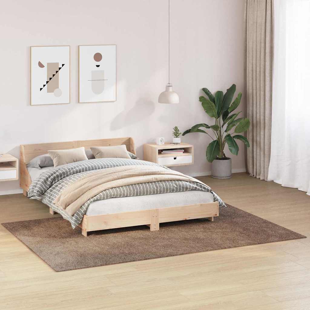Αντιολισθητικό Σαγκί Χαλάκι Καφέ 160 x 230 cm PP