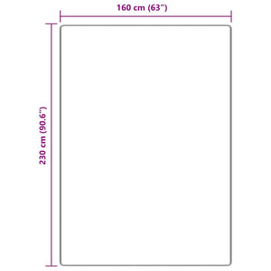 Αντιολισθητικό Σαγκί Χαλάκι Καφέ 160 x 230 cm PP - Pakobazaar
