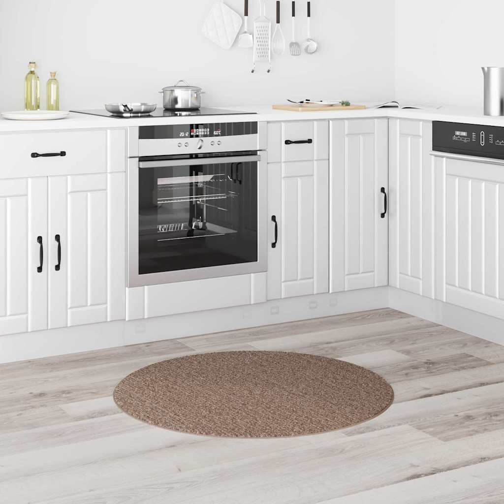 Αντιολισθητικό Σαγκί Χαλάκι Καφέ 90 x 90 cm PP