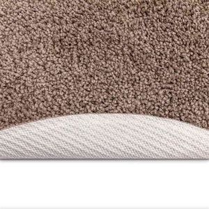 Αντιολισθητικό Σαγκί Χαλάκι Καφέ 160 x 160 cm PP - Pakobazaar