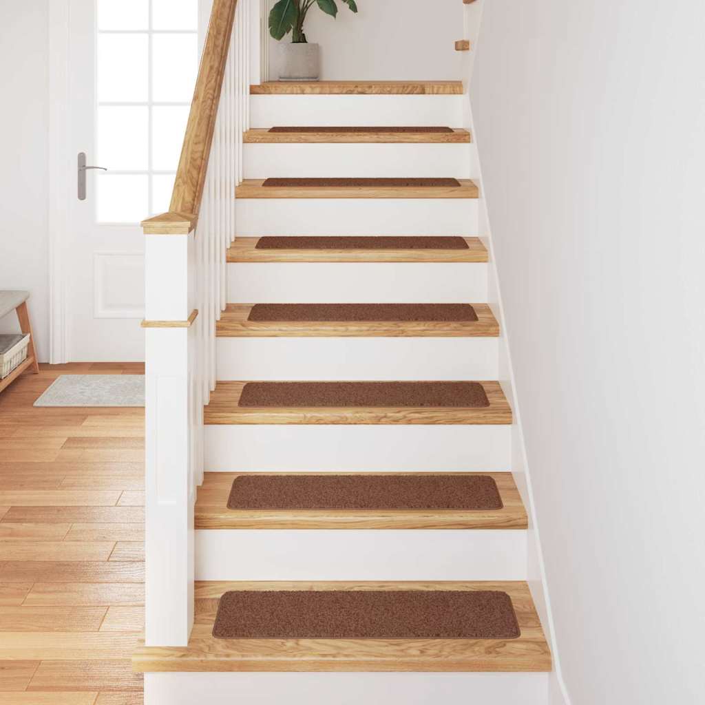 Χαλιά Σκαλοπατιών Αντιολισθητικά 15 pcs Κίτρινο 75 x 20 cm PP